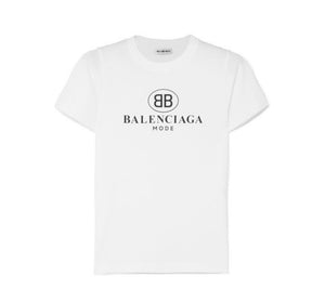 Balenciaga - Logo-print Cotton-jersey T-shirt - White