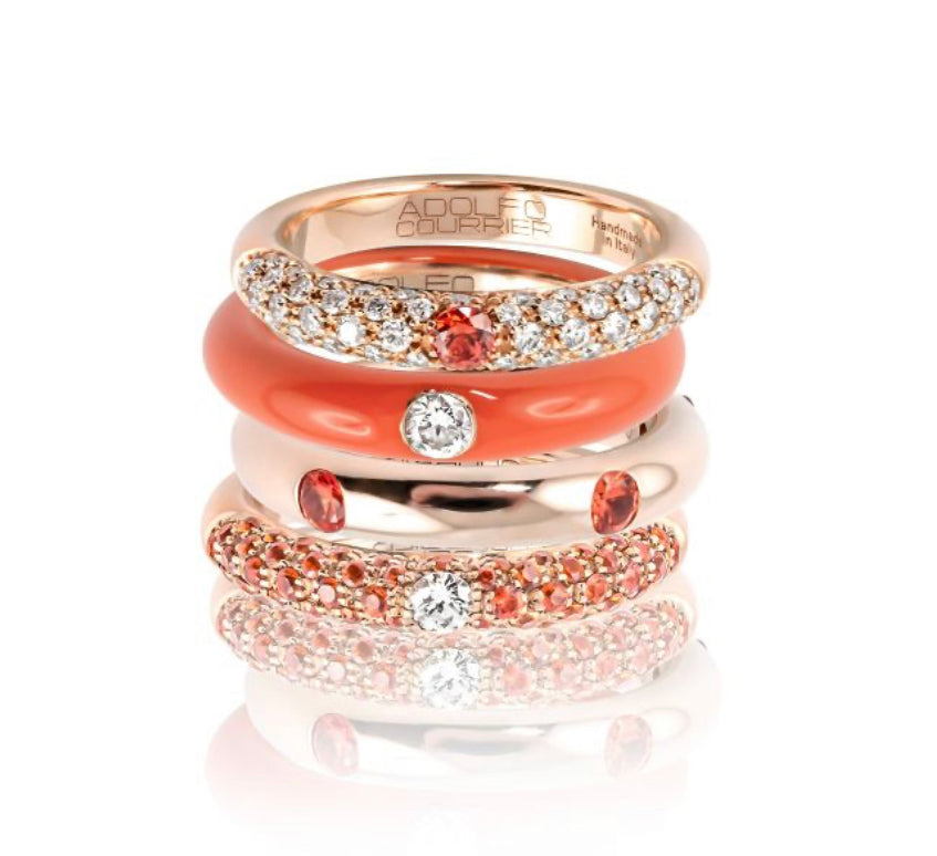 Adolfo on sale courrier rings
