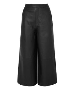 REMAIN BIRGER CHRISTENSEN Manu cropped leather wide-leg pants