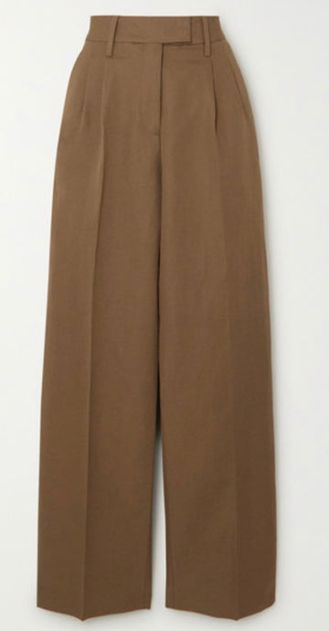 REMAIN BIRGER CHRISTENSEN Camino cotton and linen-blend tapered pants