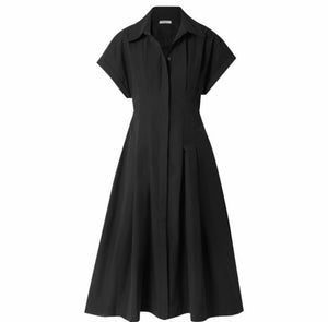 THREE GRACES Alette Cotton Poplin Midi Dress