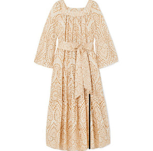 LISA MARIE FERNANDEZ Broderie anglaise cotton maxi dress