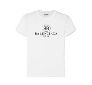 Balenciaga - Logo-print Cotton-jersey T-shirt - White