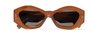 LE SPECS The Ginchiest hexagon-frame acetate sunglasse