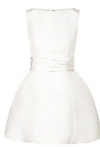 BRANDON MAXWELL Silk-faille mini dress