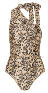 ZIMMERMANN Eyes on Summer one-shoulder leopard-print swimsuit