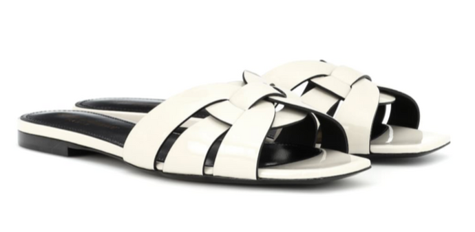 SAINT LAURENT Nu Pieds 05 patent leather sandal