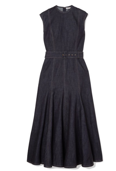 white christmas dresses Baltic Born Womens Janelle Midi Dress | Denim Blue main image 0