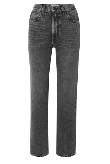 SLVRLAKE London cropped high-rise straight-leg jeans