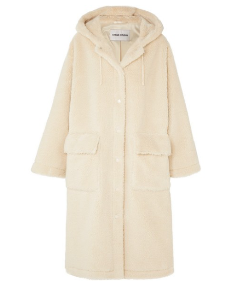 STAND STUDIO Jessica oversized faux shearling coat
