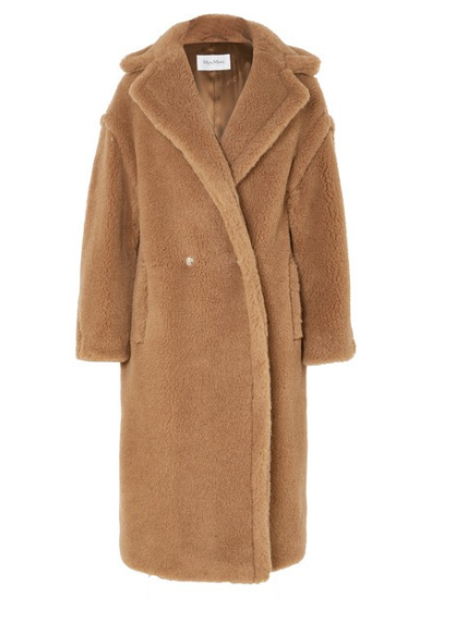 MAX MARA Teddy Icon camel hair and silk-blend coat