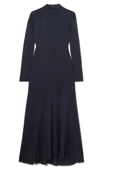 A.W.A.K.E. MODE Renton ribbed-knit midi dress