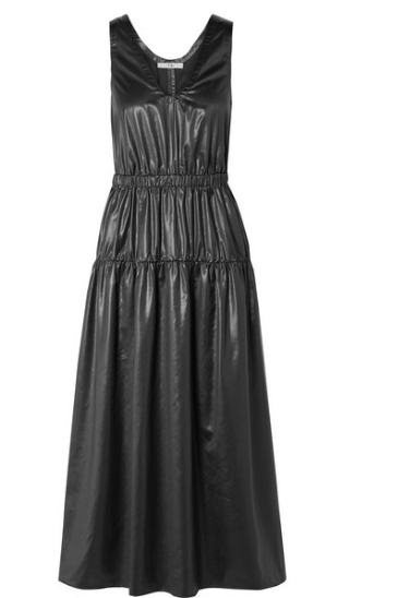 TIBI Gathered shell midi dress  Uberchique