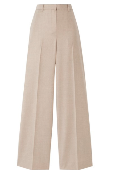 THEORY Mélange wool wide-leg pants
