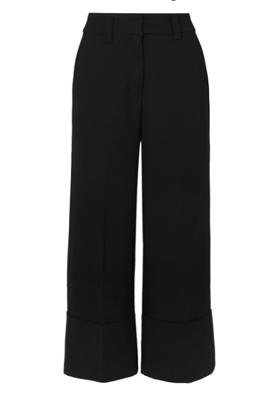 J.CREW Valentin cropped crepe wide-leg pant