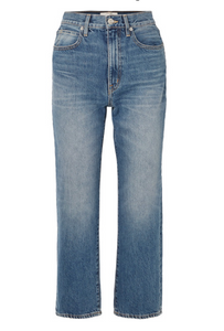 SLVRLAKE London cropped high-rise straight-leg jeans
