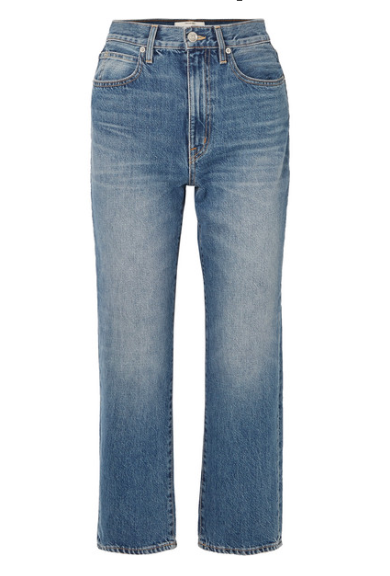 SLVRLAKE London cropped high-rise straight-leg jeans