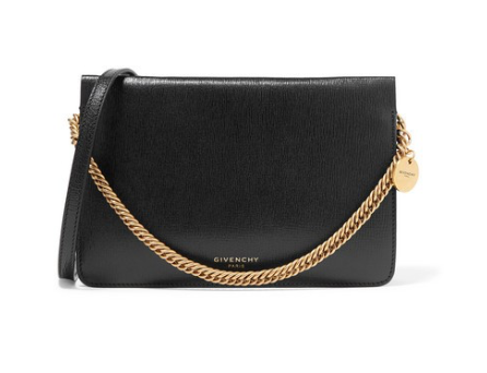 GIVENCHY Cross 3 textured-leather and suede shoulder bag