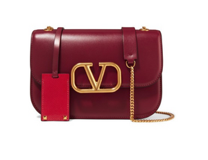VALENTINO Valentino Garavani VLOCK small leather shoulder bag