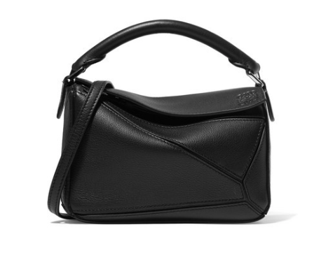 LOEWE Puzzle mini textured-leather shoulder bag