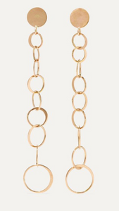 MELISSA JOY MANNING + NET SUSTAIN Gradient Circle 14-karat gold earring