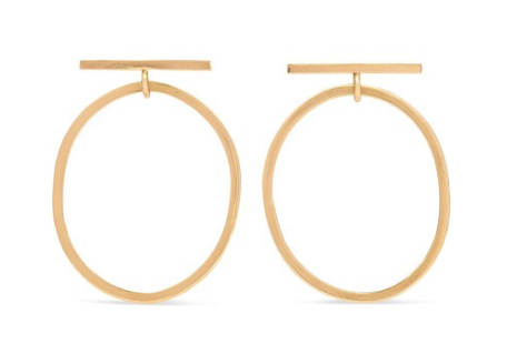 MELISSA JOY MANNING + NET SUSTAIN 14-karat gold hoop earrings