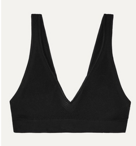 BASERANGE + NET SUSTAIN Odea stretch cotton-blend mesh bra