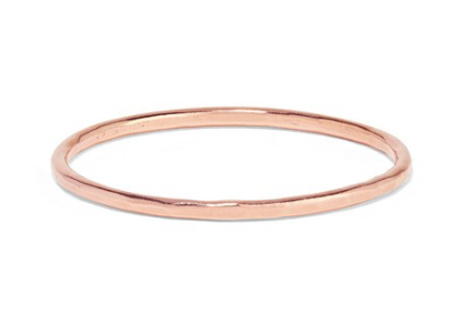 CATBIRD + NET SUSTAIN Classic Hammered 14-karat rose gold ring