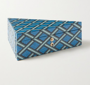 SMYTHSON Mara printed croc-effect leather jewelry box