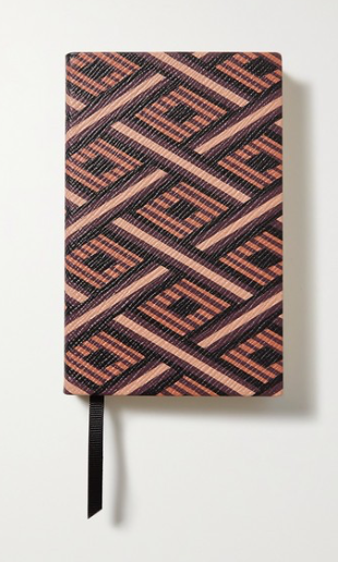 SMYTHSON Panama printed textured-leather notebook