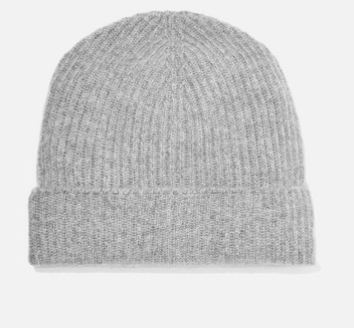 JOHNSTONS OF ELGIN Ribbed cashmere beanie