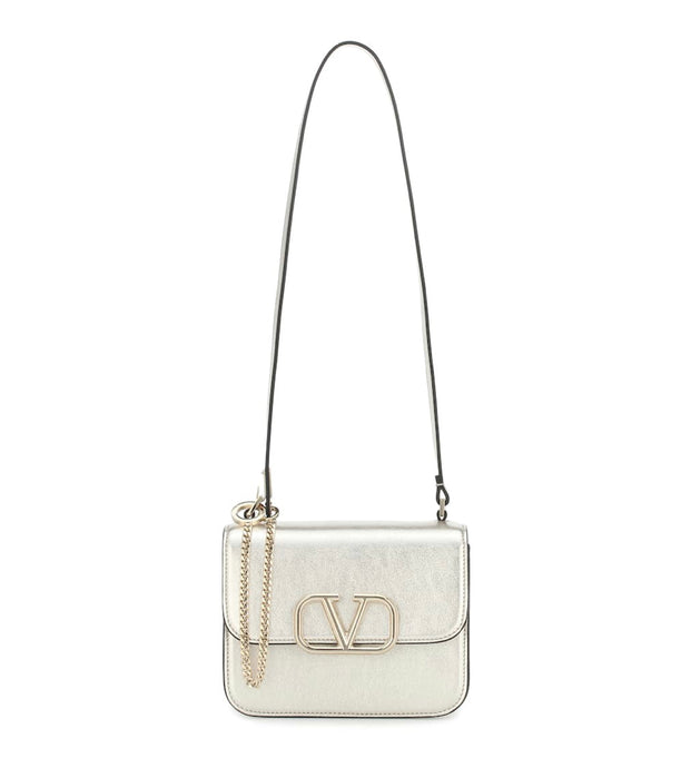 Valentino VSLING Small metallic leather shoulder bag