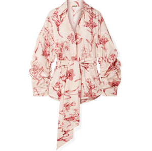 Johanna Ortiz - Rushcutters Bay Printed Cotton-poplin Shirt - Blush