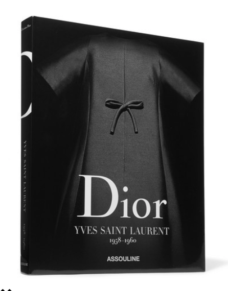 Assouline - Dior By Yves Saint Laurent 1958-1960 By Laurence Benaïm Hardcover Book - Black