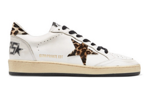 Golden Goose Deluxe Brand - Ball Star Leopard-print Calf Hair And Leather Sneakers - White