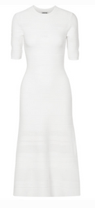 Jason Wu JASON WU POINTELLE-TRIMMED STRETCH-KNIT MIDI DRESS