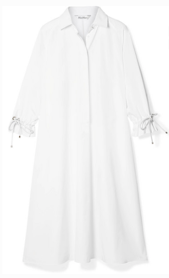 Max Mara MAX MARA MOLINA COTTON POPLIN MIDI DRESS Uberchique