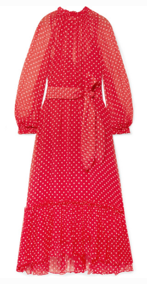 ZIMMERMANN NINETY-SIX SWING POLKA-DOT SILK-GEORGETTE
