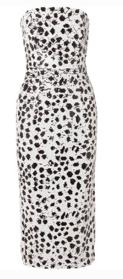 topshop bow twist midi dress 16ARLINGTON STRAPLESS SEQUINED CREPE DRESS – Uberchique