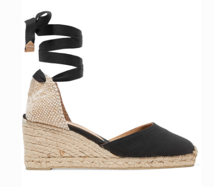 CASTAÑER CARINA 60 CANVAS WEDGE ESPADRILLES