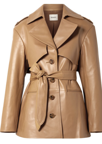 KHAITE BILLY LEATHER COAT