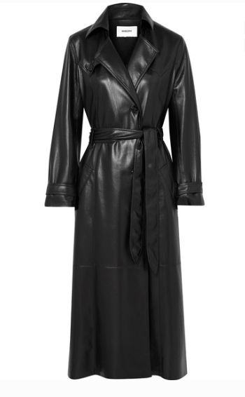 Nanushka shop leather trench