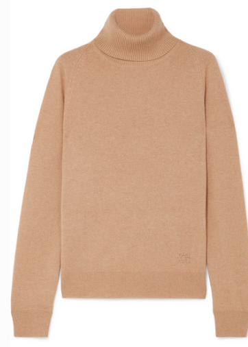 GIVENCHY EMBROIDERED CASHMERE TURTLENECK