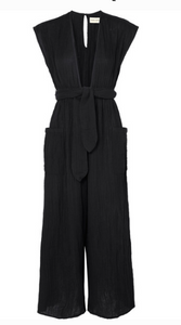 MARA HOFFMAN WHITNEY ORGANIC COTTON-CREPON JUMPSUIT