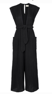 MARA HOFFMAN WHITNEY ORGANIC COTTON CREPON JUMPSUIT Uberchique