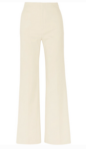 KIRK STRETCH COTTON-BLEND WIDE-LEG PANTS