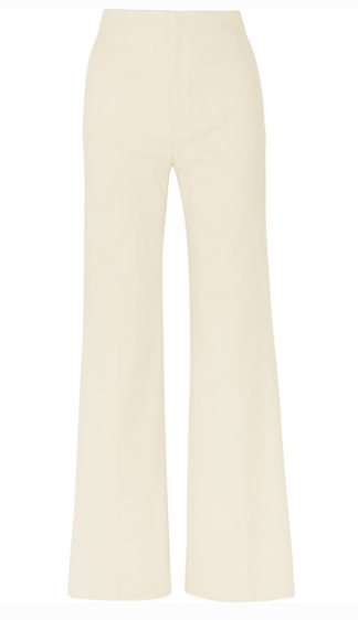 KIRK STRETCH COTTON-BLEND WIDE-LEG PANTS