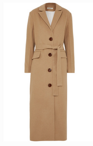 MATERIEL Belted Felt Coat Camel Uberchique