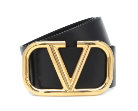 Valentino Leather V Belt