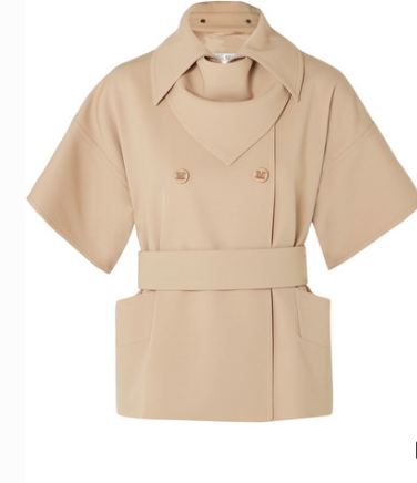 MAX MARA DOUBLE-BREASTED WOOL-TWILL JACKET